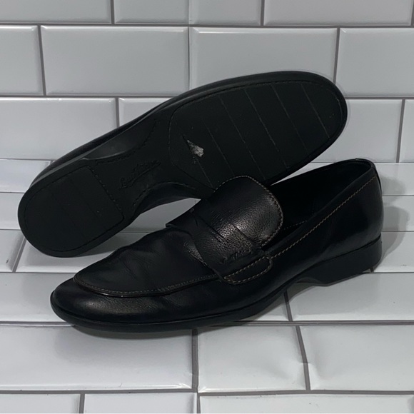 Louis Vuitton LV Dress Shoes Loafers Oxford Leather Black Men’s UK 7.5 US 8.5 - Picture 6 of 12